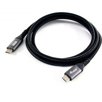 Cable USB 4 Gen 3 C a C, M/M, 2,0 m, PD3.1 240W, 8K/60Hz, 40Gbps, Negro