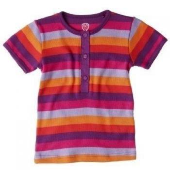 Ej Sikke Lej - Camiseta a rayas con cuello redondo de manga corta para bebé, talla 6 meses