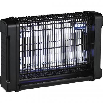Lámpara Matamoscas Noveen - Mata Insectos Voladores Eléctrico con Luz Ultravioleta para Moscas, Mosquitos, Zancudos, Polillas y Avispas (12W, Negro)