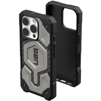 Funda UAG Monarch Pro MagSafe para Apple iPhone 16 Pro - Titanio Antibacteriana