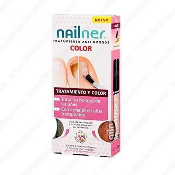 Nailner tratamiento antihongos + esmalte color vivid pink