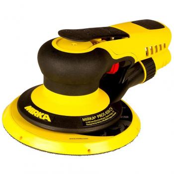 Lijadora orbital neumática Mirka PROS 650 CV Ø150 mm con extracción de polvo y recorrido de 5 mm