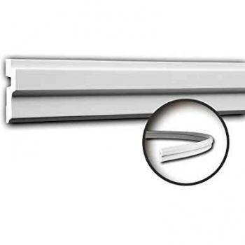 Cornisa Flexible de Estuco Profhome 2 m Diseño Moderno Color Blanco