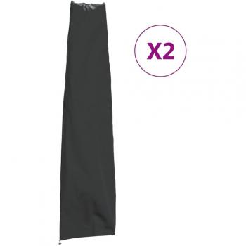 Cubierta para paraguas de jardín 2 piezas 190x50/30 cm 420D Oxford