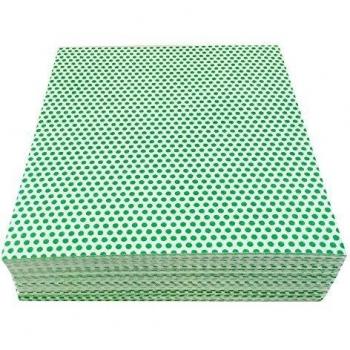 USY Wiper paños con látex de estructura granulada 35 x 38 cm Lunares Verde
