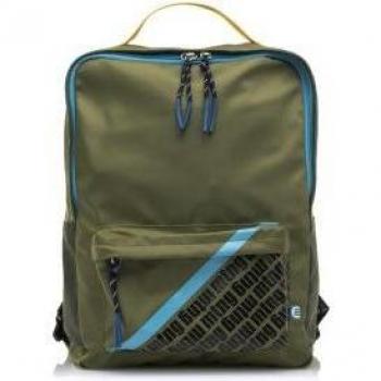 Mustang Mick Mochila para Hombre Color Verde con Cierre de Cremallera