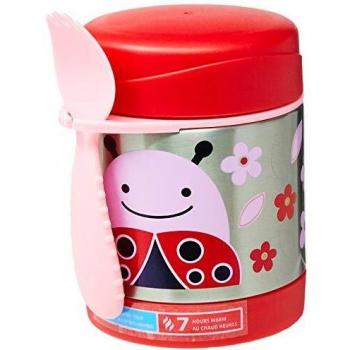 Skip Hop Zoo Tarro de Comida Aislado, Rojo