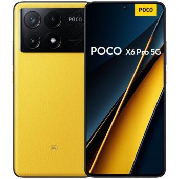 Xiaomi Poco X6 Pro 5G Global Version - Smartphone Amarillo de Alta Gama con Pantalla AMOLED de 6.67, 12GB RAM y 512GB de Almacenamiento