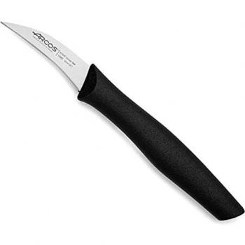 Arcos Serie Nova, Cuchillo Mondador, Hoja de Acero Inoxidable de 60 mm, Mango de Polipropileno Color Negro