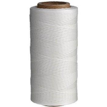Hilo de cera encerado de cuero para cincelar zapatos, tapicería equipaje, cuero, hazlo tu mismo; 260 m, 1 mm 150 D.