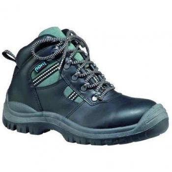 Nora Pepe U 70345 - Calzado de protección de cuero unisex, color negro, talla 45