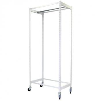 Estantería Simonclothing Single Mob. 1/159050 Blanco, 220100262159051, Simon Rack; Perchero Burro Ropa Simon Rack, 2 Barras, 1575x900x500 mm,