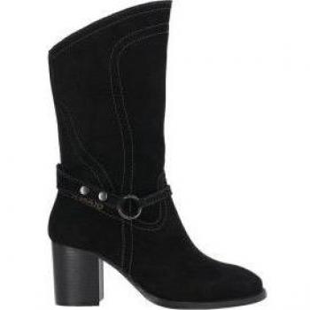 Botas de Piel Espuela 05 Negro Chika10