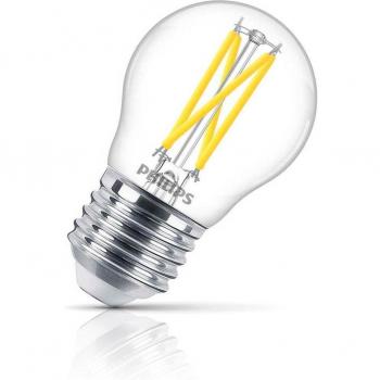 Philips LEDluster Dimmable E27 2.5W (Equivalent to 25W) Warm White Clear Golfball Bulb