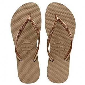 Havaianas Slim Women's Flip Flops/Sandals - Rose Gold