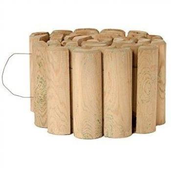 Catral 31010004 - Bordura flexible de madera tratada 30x250 cm. diam.7 cm.