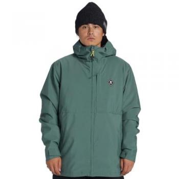 Chaqueta con capucha DC Shoes Basis verde oscuro para hombre - L