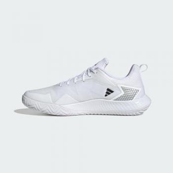 Zapatillas de tenis de hombre adidas Defiant Speed, todas las superficies, color blanco y negro, modelo bajo, FTWR White/Core Black/Matte Silver, talla 44 EU