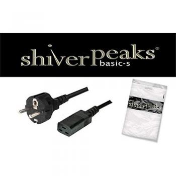 Cable eléctrico SHIVERPEAKS BASIC-S de contacto protector, recto, 3,0 m, 16A CEE7/7-C19