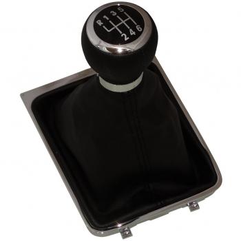 AERZETIX: Pomo, funda y marco para palanca de cambios 6 velocidades de coche, vehiculo C4781