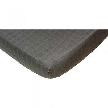 Briljant Baby, Hydro audiófono sábana bajera ajustable, 70 x 140/150 + 25 cm, Gris