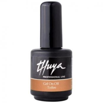 Thuya Gel On-Off 14mL Pastel Tangerine - Esmalte de Uñas Semipermanente, Color Semipermanente para Uñas, Secado UV/LED