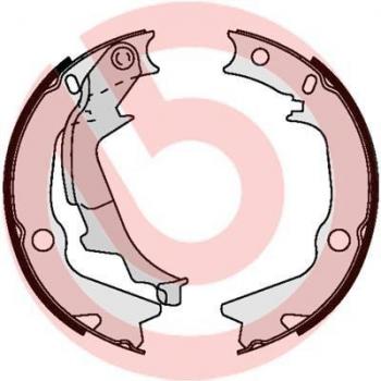 Zapata de freno de mano BREMBO S 30 528 - Pastillas de freno, tipo: zapata, marca: BREMBO, modelo: S 30 528