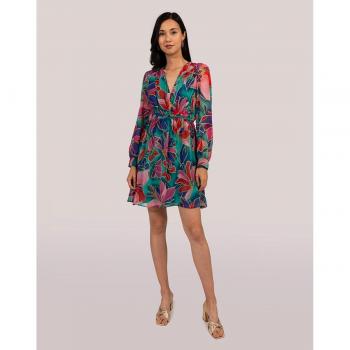 Naf Naf - Vestido corto estampado de manga larga con flores