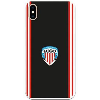 Funda Original para iPhone XS Max - Lugo Escudo Fondo Negro Licencia Oficial