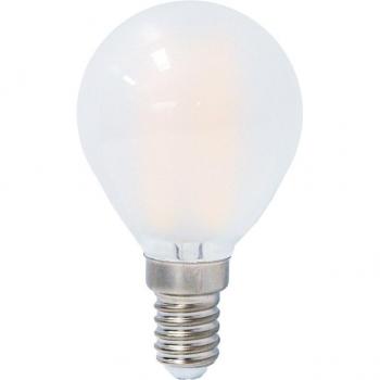 Bombilla LED Filamentos Opal Esférica E14 4 W 2700 K, Luz cálida (2700k), 470 Lúmenes, Ángulo de Luz de 360º, CRI 80