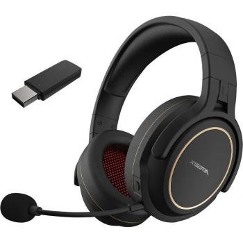 Auriculares Inalámbricos para Juegos 2.4 GHz con Transmisor, Estéreo, Supergraves y Conexión AUX-IN de 3.5mm