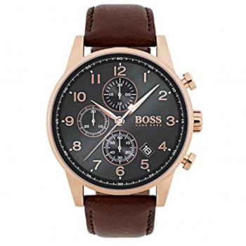 BOSS Men's Chronograph Quartz Watch with Leather Strap 1513496