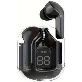 Auriculares Inalámbricos Bluetooth 5.3 TWS Crystal con Pantalla LED Negro