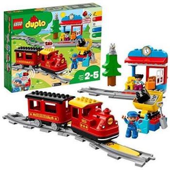 LEGO 10874 Duplo Town Tren de Vapor, Juguete de Construcción Educativo con Ladrillos para Niños y Niñas 2 años