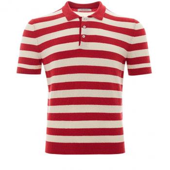 Gran Sasso Elegant Red Cotton Polo Shirt - IT50 | L