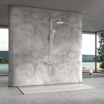 Conjunto Ducha Termostático Eco-Kent Cromo IMEX