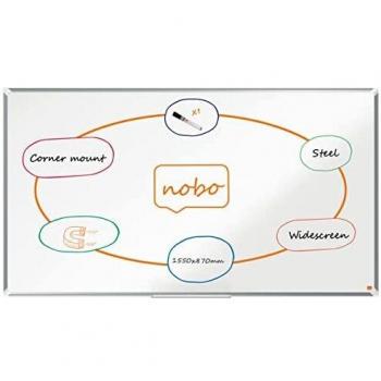 Pizarra Magnética de Acero Lacado de Formato Panorámico Nobo Premium Plus 1550X870 Mm