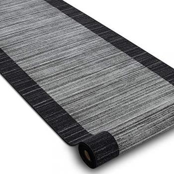 Alfombra de Pasillo Antideslizante con Refuerzo de Goma 100 cm Antracita Gris 100x400 cm