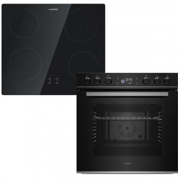 Horno y Placa de Inducción Klarstein ControlSync | 72 L | 9 Funciones | 4 Zonas de Cocción