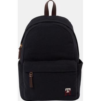 Mochila Tommy Hilfiger con estampado azul marino, cremallera y asa superior