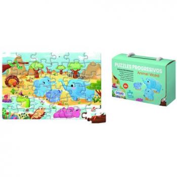 Puzzle Infantil Dohe de 36 Piezas - Fabricado en Doble Capa de Cartón con Capa Intermedia de Contrachapado - Estimula la Imaginación y el Razonamiento - A partir de 4-