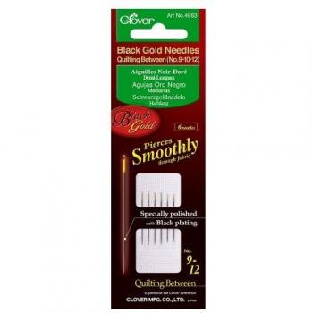 Clover Black Gold QuiltingBetweens Needles Assorted
