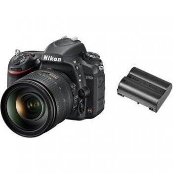 Cámara Digital Réflex Nikon D750 Kit 24-120mm F4g ED VR + Batería EN-EL15a + Tarjeta SD 64GB + Bolsa y Lector de Tarjetas