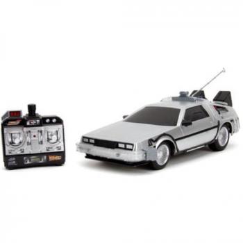 Coche Teledirigido Jada Toys Back to the Future DeLorean 1:16 Controlado por Radio con Motor Eléctrico