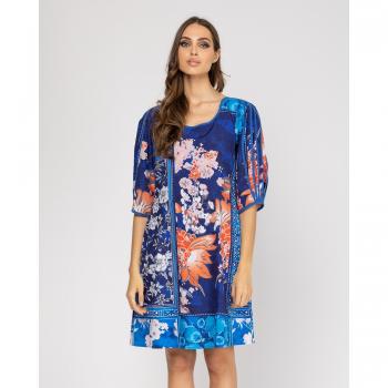 Vestido corto con cuello redondo NIZA