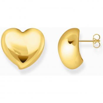 Thomas Sabo Gold Plated Heart Shaped Earrings in Sterling Silver H2302-413-39