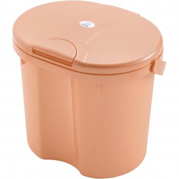 Rotho Babydesign TOP Cubo para pañales, Tapa abatible, 11 l, A partir de 0 meses, TOP, Peach