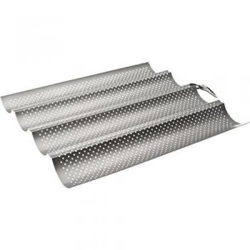 Ibili 824804 - Molde para 4 Baguettes/Tejas, Color Gris