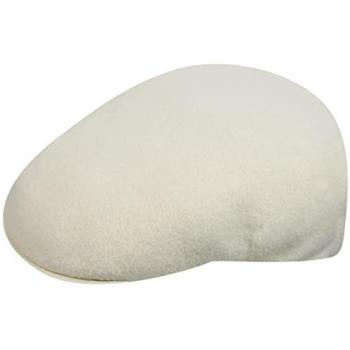 Kangol 504 Wool Flat Cap - Cream White - Unisex - Size S