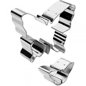Set cortapasta mariposa acero 2 uds
